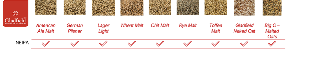 Gladfield malts for hazy beers